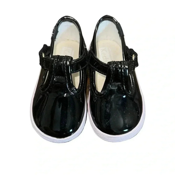 Keds Patent Leather Cap T-Strap Sneakers Size 3 - Picture 2 of 5